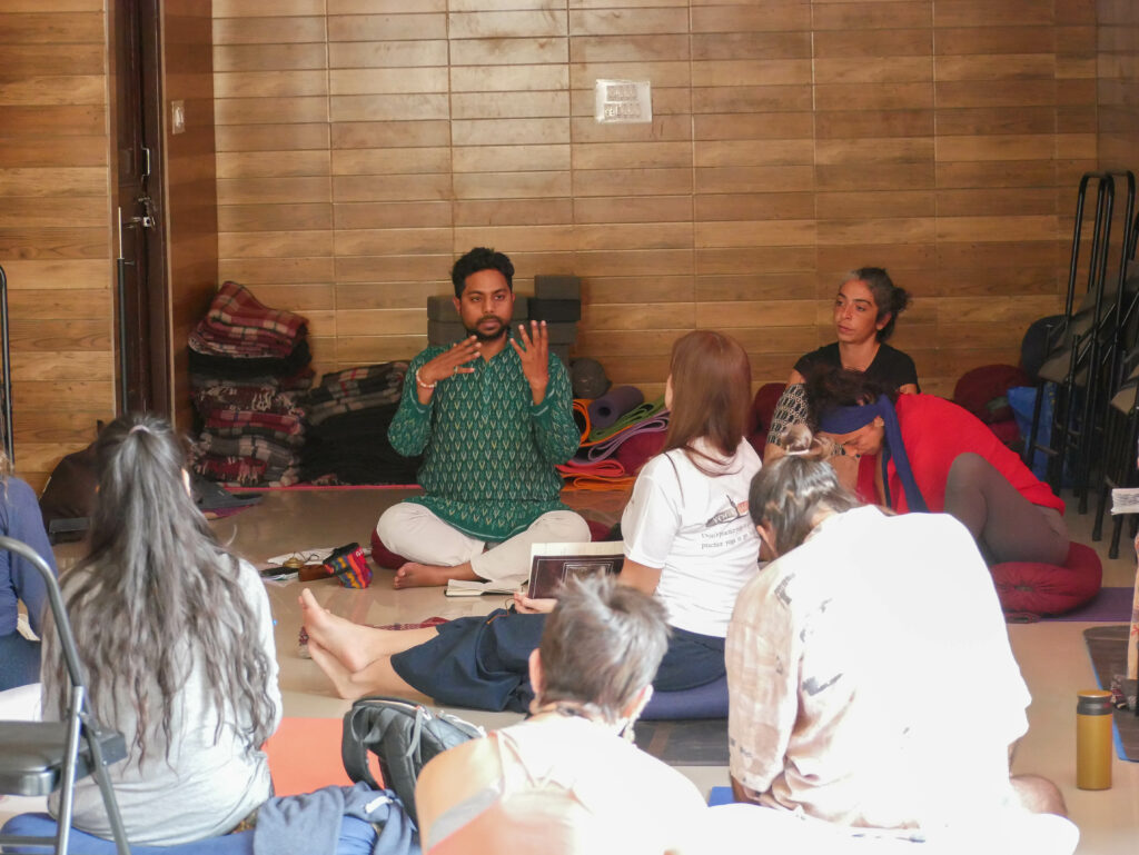 Learning Yoga in Rishikesh