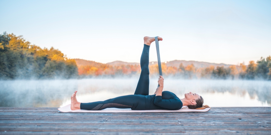 Use Props Wisely: Supta Padangusthasana with Strap