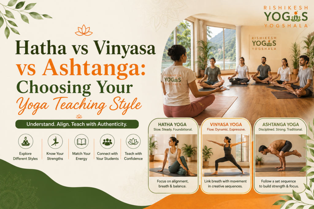 Hatha vs Vinyasa vs Ashtanga